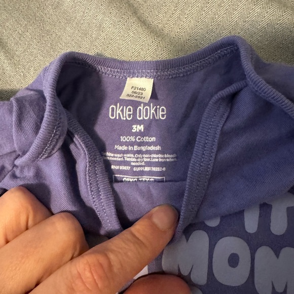 Kickin it with Mom Today - 3 Month Bodysuit by Okie Dokie - Picture 4 of 5